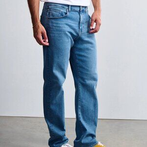 GDW Jeans General Denim Works Roam Relaxed Straight Mid Rise Mid Denim Size 38
